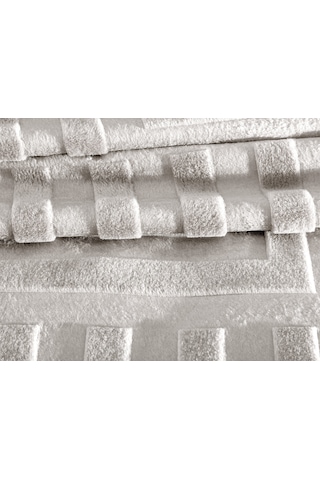 Madame Coco Clementine Vizon Emboss Battaniye Bat0000000021çift Kişilik-gri Vizon