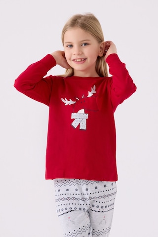 Arnetta Kız Çocuk Kırmızı Pijama Takımı Ar3052-c-v1 Kırmızı
