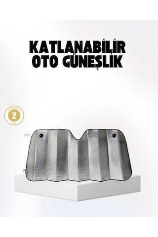 Mey İthalat Otomobil Güneşliği Katlanabilir Tasarım Ve Süngerli Isı Yalıtımı Diğer
