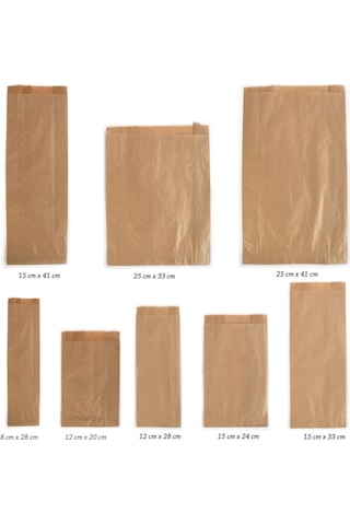 Anadolu Kağıtçılık Çizgili Şamua Kraft Kese Kağıdı 40G 10Kg 15Cm X 41 Cm