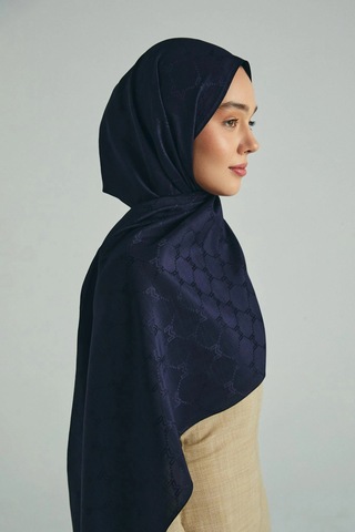 Maisa Neda Pamuk İpek Şal 70 190 Cm - Laçivert 8990 Lacivert