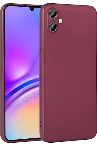 Galaxy A06 Uyumlu Kılıf Zore Premier Silikon Kapak -115525 Mürdüm