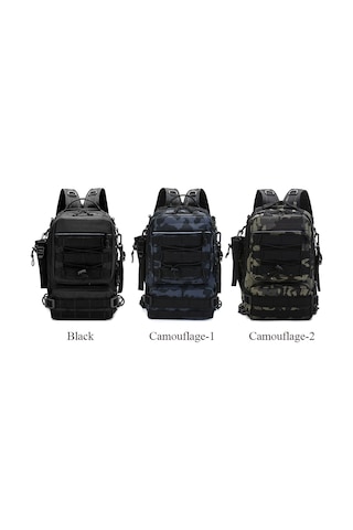 Olta Takımı Sırt Çantası Saklama Çantası Açık Omuz-kamuflaj