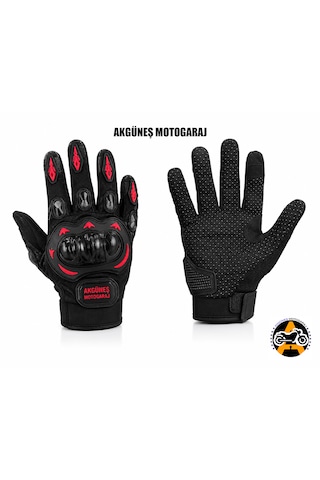 Akgüneş Motogaraj Yasaya Uygun Motosiklet Eldiveni Yazlık Etiket Mevcut