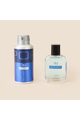 Sport Edt Erkek Deodorant Ve Parfüm Seti - Mavi - 150 Ml + 50 Ml