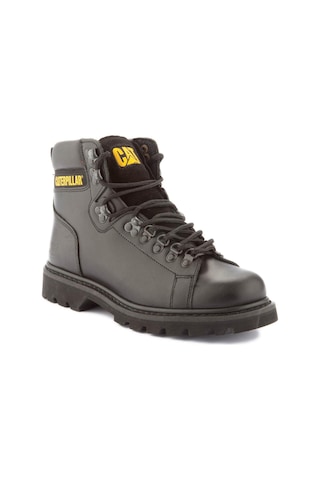 Caterpillar Alaska Black Deri Erkek Bot