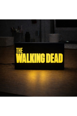 Masa Lambası - The Walking Dead Adaptörlü Dekoratif & Hediyelik Lamba Çok Renkli