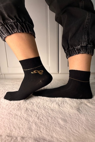 Ozzy Socks 3 Çift Kadın Taş Detaylı Dikişsiz & Takviyeli Patik Çorap Gri