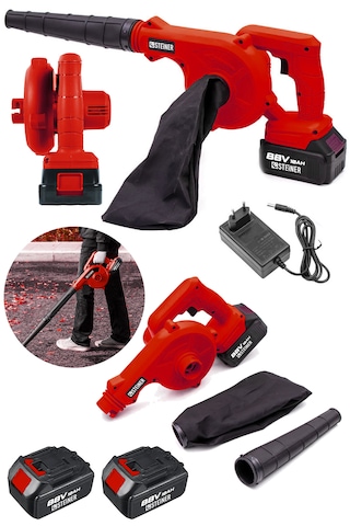 Steiner ST-88V Akülü Hava Körüğü Yaprak Üfleme Makinesi Kırmızı