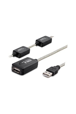 Usb Uzatma Kablosu 30 M - Silver Siyah Hdx7525 Evimdeyokyok
