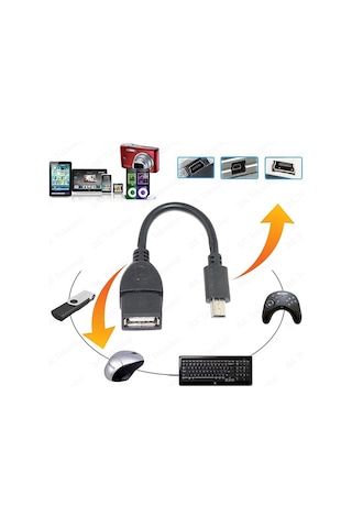 Mini Usb V3 5 Pin Otg Kablosu Usb Dişi Mini Usb Erkek