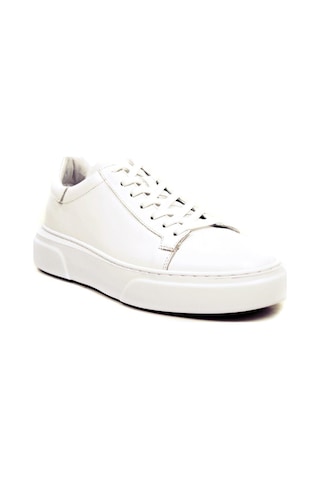 Beyaz Hakiki Deri Sneaker Ayakkabı 632.2501-beyaz Beyaz