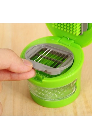 Maoyaya Manuel Sarımsak Presi Kıyıcı, Paslanmaz Çelik, Çok Renkli, Pres Tipi Çok Renkli