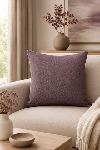 Fuly Consept Calmweave Mürdüm Dokulu Kırlent Kılıfı Modern Dekoratif Kırlent Kılıfı
