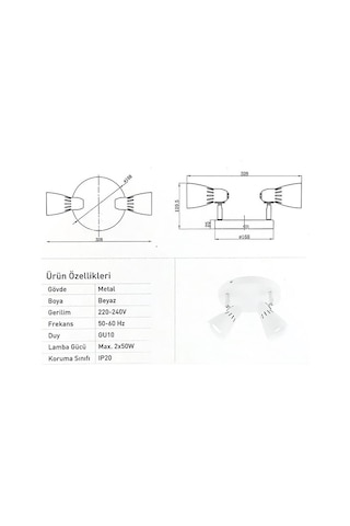 Lambamia Costa 2 Beyaz Spot 5812 6210 Beyaz