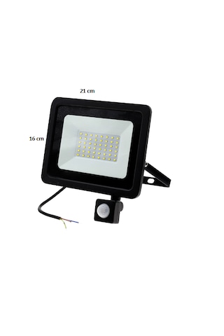 50W Sensörlü Led Projektör 50 Watt 220V Beyaz Işık