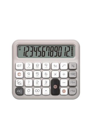 X-250 12 Haneli Hesap Makinesi Pastel Gri Diğer