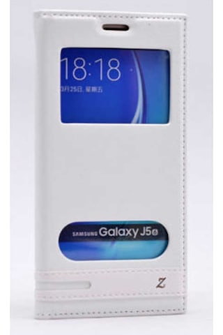 Galaxy Uyumlu J7 2016 Kılıf Elite Pencereli Kapaklı Kılıf