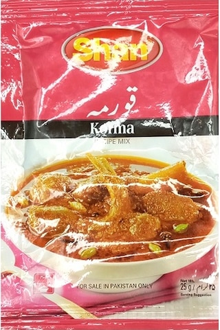 Yelpaze Shan Korma Masala Et Yemekleri Baharatı 25 G
