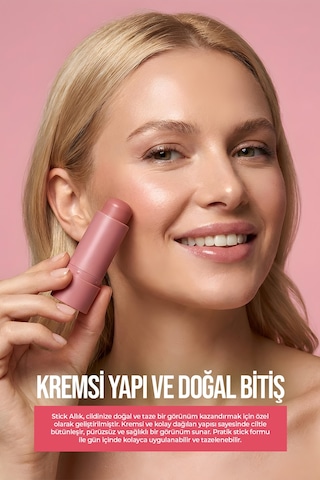 New Well Stick Blush Tone Touch Dusty Rose 02 Stick Allık 00
