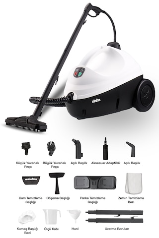 Sinbo SSC-6423 Çok Fonksiyonlu Buharlı Temizlik Makinası