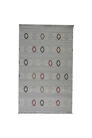 Arma Serisi Multi Renkli Baklava Desenli Modern Halı Mc 383 Çok Renkli