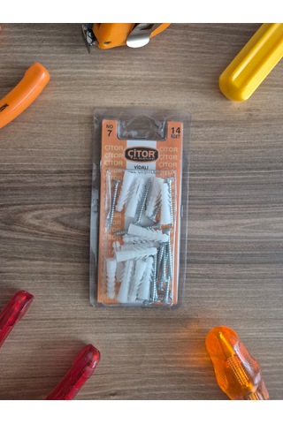 Çitor Vidalı Dübel Çoklu Paket 4 x 40
