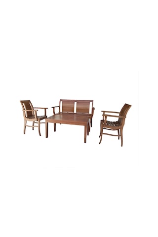 Bahçe RATTAN bahçe-balkon takım model Kayın Izgaralı Su etkilemez Kutuda sevk El Yapım Ceviz