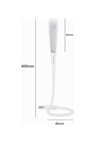 14 Led Usb Lamba Esnek 3 Kademeli Masa Lambası Bilgisayar Laptop Klavye Aydınlatma Beyaz