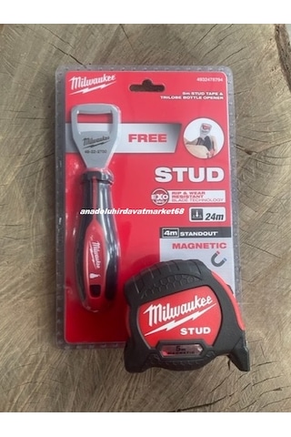 Milwaukee 5metre Çelik Şerit Metre Mıknatıslı 5 28mm Kola Açacak 18cm 5metre