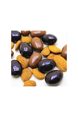 Dark Brown Bademli Çikolata Dolgulu Bitter ve Sütlü Draje 500 G