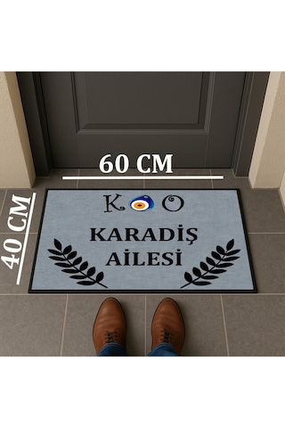 Harfler Ve Soyisimli Kişiye Özel Tasarım Kapi Paspas 60x40cm Kapi Onu Paspasi Çok Renkli