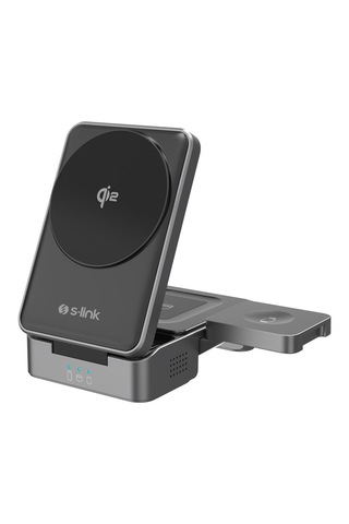 S-link Sw-cwf116 Siyah Telefon Kulaklık Akıllı Saat 15w 3 İn 1 Ma