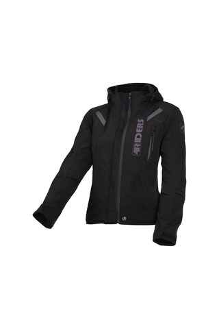 4riders Alice Pro Korumalı Softshell Kadın Motosiklet Montu Siyah