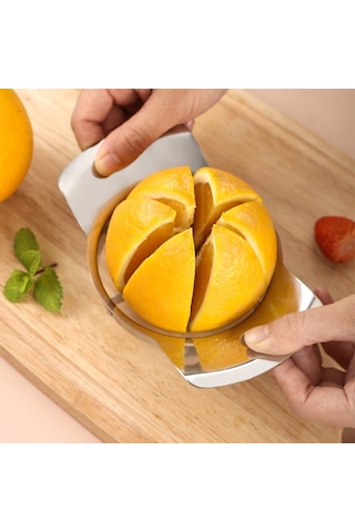 304 Paslanmaz Çelik Turuncu Kesici Çok Amaçlı Kalınlaştırılmış Meyve Bölücü, Boyut:turuncu Kesici Diğer
