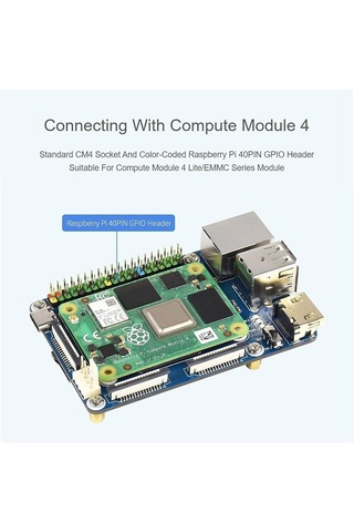 Raspberry Pi Compute Modülü 4 Io Kartı İçin, Mini Taban Tahtası A Standart Cm4 Soketi İle Lite Versiyon