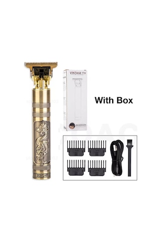 Vintage T9 Dragon Profesyonel Şarjlı Çok Fonksiyonlu Tıraş Makinesi