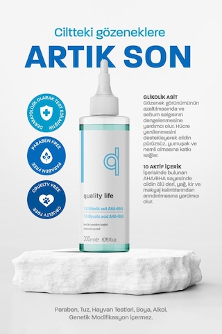 Quality Life Glikolik Asit Aha Bha Tonik 200 ML