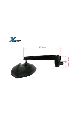 Vespa Gts-gtv-primavera-sprint Ayna Kısa Tip Siyah Takım 2023- / X-storm