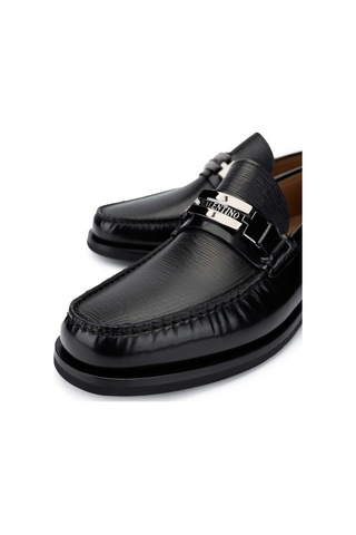 Valentino Valentıno Erkek Hakiki Deri Siyah Loafer Ayakkabı 667 2114 Erk Ayk Y23 Black Siyah