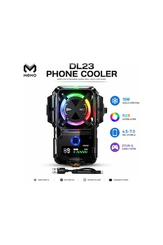 Memo Dl23 2000 Mah Bataryalı Yarı İletken Canlı Yayın Telefon Soğutucu