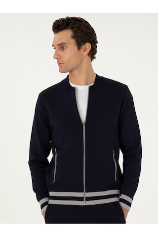 Cacharel Lacivert Regular Fit Triko Hırka