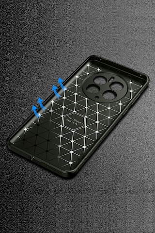 Coverzone Huawei Nova 12 S İle Uyumlu Silikon Kılıf Kamera Korumalı Karbon Tpu Brimstone Ultra Slim Fit Delux Haki