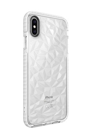 Apple Uyumlu iPhone Xs Max 6.5 Kılıf Buzz Kapak - Beyaz Beyaz Beyaz