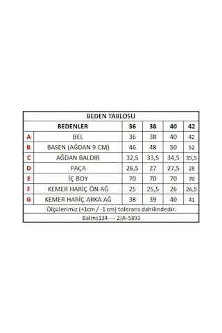 Kadın Kot Pantolon 2ja/5893 Mavi