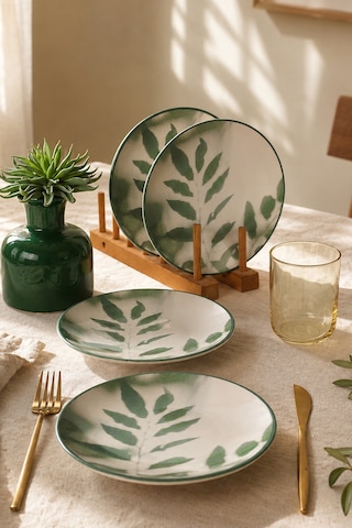 Keramika Botanical Grace Pasta Tabağı 20 Cm 4 Adet 23447 Çok renkli