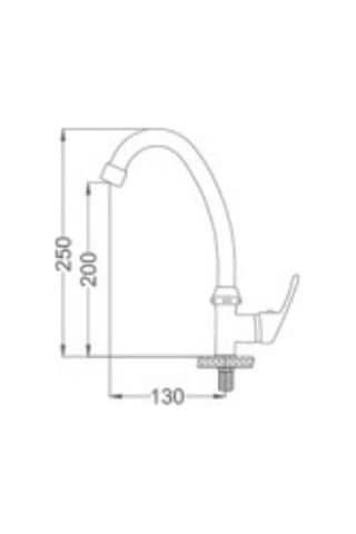 Gms Sırma Tek Girişli Mermer Üstü Lavabo Bataryası Sr234