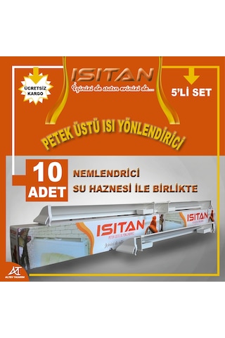 Isıtan Petek Üstü Isı Yönlendirici 75-140 CM 5 Adet