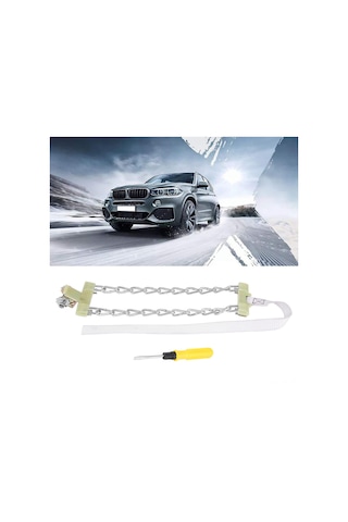 Shineyee Orta Boy Mangan Çelik Lastik P防滑 Zincir - 40 C Dirençli, Hız Sınırı 40km/sa, Kolay Kurulum, Tekerlek Genişliği 205-225mm 1 Adet