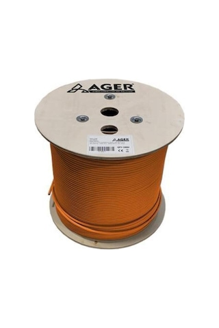 Cat6 Utp 23awg Turuncu 500m Makara Saf Bakır Kablo 0.50mm Ac-600-5-or-133622